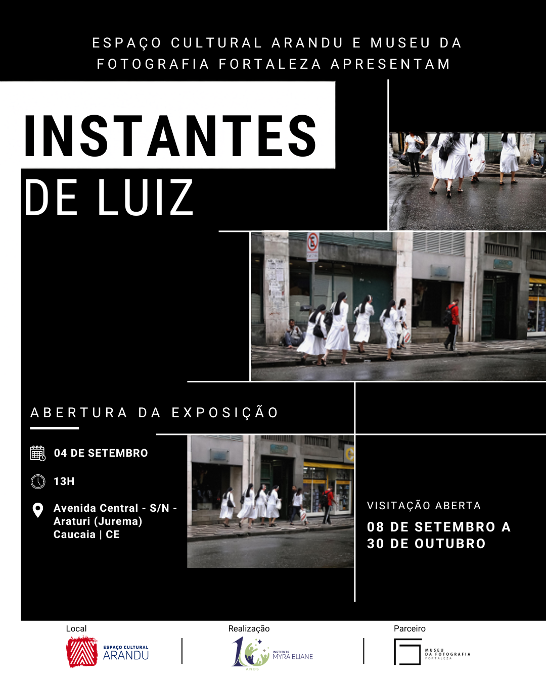 Espaço Cultural Arandu recebe exposição fotográfica “Instantes”, de Luiz Santos